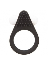 Чёрное эрекционное кольцо LIT-UP SILICONE STIMU RING 1 BLACK - Dream Toys - в Саратове купить с доставкой