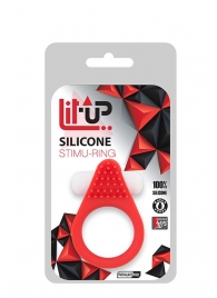 Красное эрекционное кольцо LIT-UP SILICONE STIMU RING 1 RED - Dream Toys - в Саратове купить с доставкой