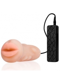 Мастурбатор-ротик с вибрацией REALSTUFF VIBRATING MASTURBATOR MOUTH - Dream Toys - в Саратове купить с доставкой