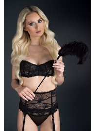 Стек с большим чёрным пером Large Feather Tickler - 65 см. - Blush Novelties - купить с доставкой в Саратове