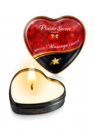 Массажная свеча с ароматом ванили Bougie Massage Candle - 35 мл. - Plaisir Secret - купить с доставкой в Саратове