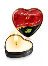 Массажная свеча с нейтральным ароматом Bougie Massage Candle - 35 мл. - Plaisir Secret - купить с доставкой в Саратове