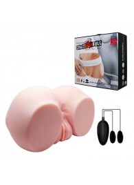 Телесный мастурбатор с двумя любовными тоннелями и вибрацией - Baile - в Саратове купить с доставкой