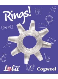 Прозрачное эрекционное кольцо Rings Cogweel - Lola Games - в Саратове купить с доставкой