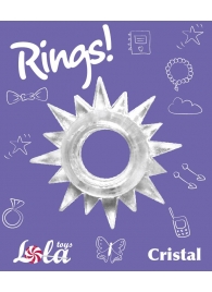 Прозрачное эрекционное кольцо Rings Cristal - Lola Games - в Саратове купить с доставкой