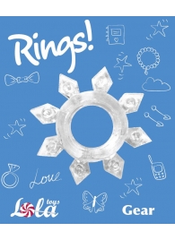 Прозрачное эрекционное кольцо Rings Gear - Lola Games - в Саратове купить с доставкой