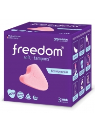 Женские гигиенические тампоны без веревочки FREEDOM normal - 3 шт. - Freedom - купить с доставкой в Саратове