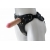 Черный пояс-трусики с двумя насадками Soft-Dolli - 16,5 и 10,5 см. - LOVETOY (А-Полимер) - купить с доставкой в Саратове