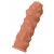 Телесная реалистичная насадка KOKOS Extreme Sleeve 11 с дополнительной стимуляцией - 12,7 см. - KOKOS - в Саратове купить с доставкой