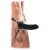 Чёрный полый страпон 7  Silicone Hollow Strap-On - 18 см. - Pipedream - купить с доставкой в Саратове