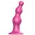 Розовая насадка Strap-On-Me Dildo Plug Beads size L - Strap-on-me - купить с доставкой в Саратове