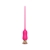 Розовый тонкий стимулятор Nipple Vibrator - 23 см. - I-MOON - купить с доставкой в Саратове
