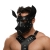Черная кожаная маска «Собака» - Crazy Handmade - купить с доставкой в Саратове