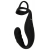 Черное эрекционное кольцо со стимуляцией промежности и анальной пробкой Cock Ring with RC Prostate Plug - Orion - в Саратове купить с доставкой