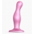 Розовая насадка Strap-On-Me Dildo Plug Curvy size M - Strap-on-me - купить с доставкой в Саратове