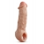 Телесная насадка-удлинитель Intrepid 9.25 Inch Realistic Penis Extender Sleeve - 23,5 см. - Blush Novelties - в Саратове купить с доставкой