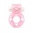 Розовое эрекционное виброкольцо в форме мишки - 1137 - в Саратове купить с доставкой