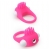 Розовое эрекционное кольцо с щеточкой LIT-UP SILICONE STIMU RING 5 - Dream Toys - в Саратове купить с доставкой