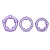 Набор из 3 фиолетовых эрекционных колец Stay Hard Beaded Cockrings - Blush Novelties - в Саратове купить с доставкой