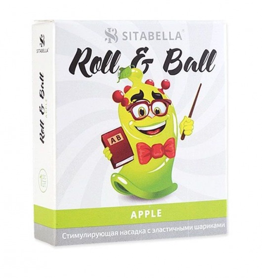 Стимулирующий презерватив-насадка Roll   Ball Apple - Sitabella - купить с доставкой в Саратове