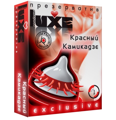 Презерватив LUXE  Exclusive   Красный Камикадзе  - 1 шт. - Luxe - купить с доставкой в Саратове