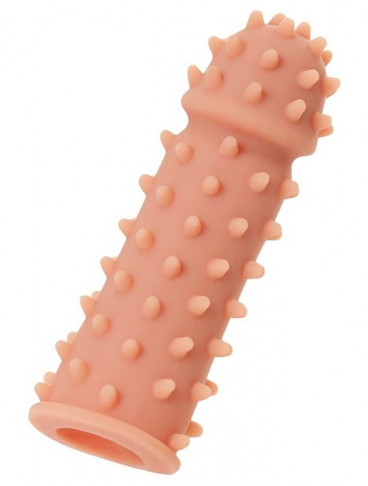 Телесная реалистичная насадка KOKOS Extreme Sleeve 03 с дополнительной стимуляцией - 12,7 см. - KOKOS - в Саратове купить с доставкой