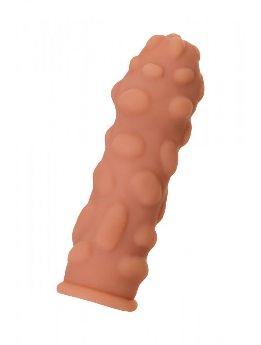 Телесная реалистичная насадка KOKOS Extreme Sleeve 11 с дополнительной стимуляцией - 12,7 см. - KOKOS - в Саратове купить с доставкой