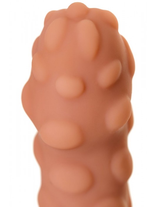 Телесная реалистичная насадка KOKOS Extreme Sleeve 11 с дополнительной стимуляцией - 12,7 см. - KOKOS - в Саратове купить с доставкой