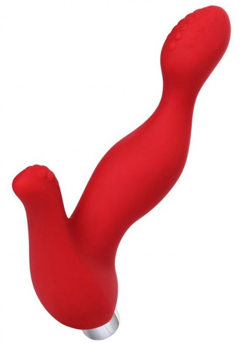 Красный силиконовый вибростимулятор простаты Proman - 12,5 см. - ToyFa - в Саратове купить с доставкой