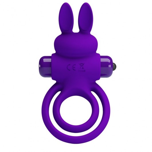 Фиолетовое эрекционное кольцо с вибростимуляцией клитора Vibrant Penis Ring III - Baile - в Саратове купить с доставкой