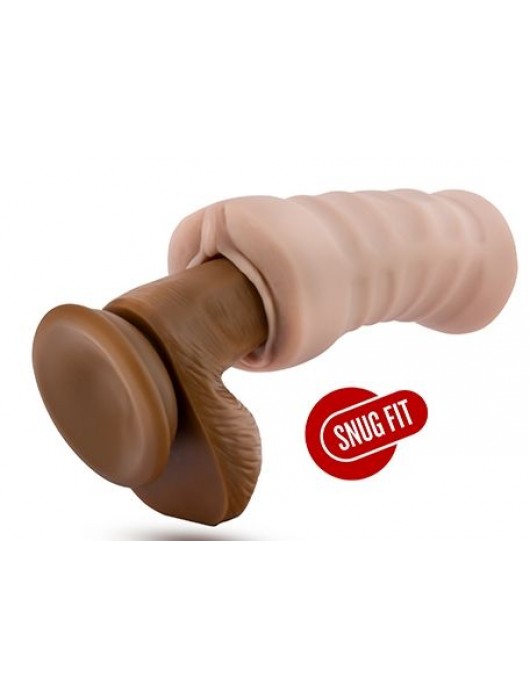 Телесный мастурбатор-вагина с вибропулей Ashley - Blush Novelties - в Саратове купить с доставкой