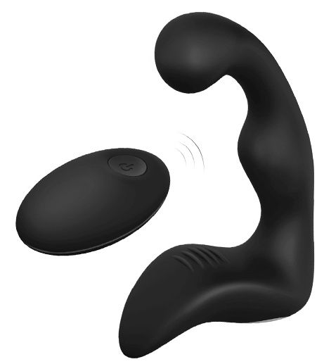 Черный вибромассажер простаты REMOTE BOOTY PLEASER - Dream Toys - в Саратове купить с доставкой