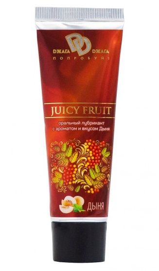 Интимный съедобный лубрикант JUICY FRUIT с ароматом дыни - 30 мл. - БиоМед - купить с доставкой в Саратове