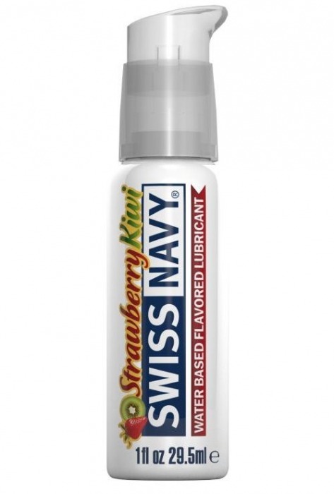 Лубрикант Swiss Navy Strawberry Kiwi Lube с ароматом клубники и киви - 29,5 мл. - Swiss navy - купить с доставкой в Саратове