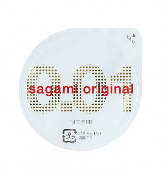 Супертонкий презерватив Sagami Original 0.01 - 1 шт. - Sagami - купить с доставкой в Саратове