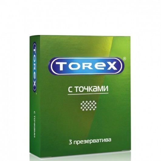 Текстурированные презервативы Torex  С точками  - 3 шт. - Torex - купить с доставкой в Саратове