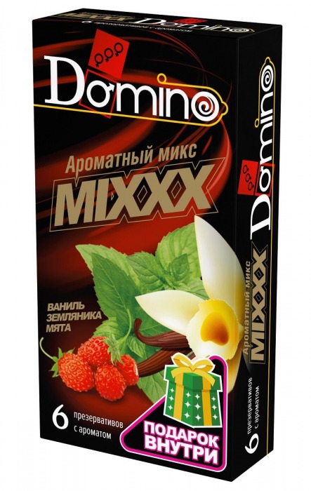 Ароматизированные презервативы DOMINO  Ароматный микс  - 6 шт. - Domino - купить с доставкой в Саратове