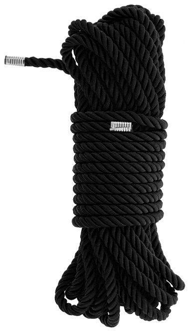 Черная веревка для бондажа BONDAGE ROPE - 10 м. - Dream Toys - купить с доставкой в Саратове