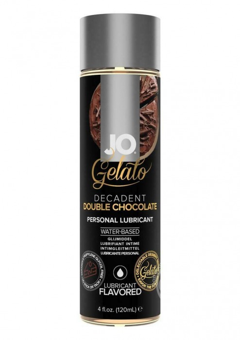 Лубрикант с ароматом шоколада JO GELATO DECADENT DOUBLE CHOCOLATE - 120 мл. - System JO - купить с доставкой в Саратове