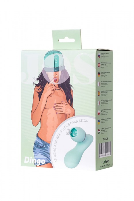 Мятный вакуум-волновой стимулятор клитора с язычком DINGO - JOS