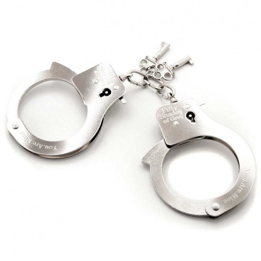 Металлические наручники Metal Handcuffs - Fifty Shades of Grey - купить с доставкой в Саратове