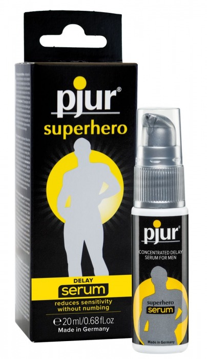 Сыворотка-пролонгатор pjur SUPERHERO Delay Serum - 20 мл. - Pjur - купить с доставкой в Саратове