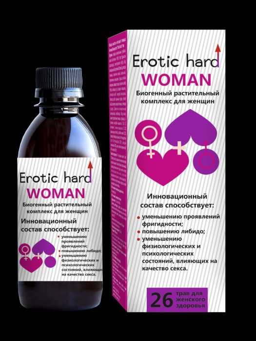 Женский биогенный концентрат для повышения либидо Erotic hard Woman - 250 мл. - Erotic Hard - купить с доставкой в Саратове