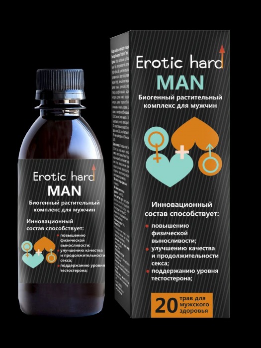 Мужской биогенный концентрат для усиления эрекции Erotic hard Man - 250 мл. - Erotic Hard - купить с доставкой в Саратове