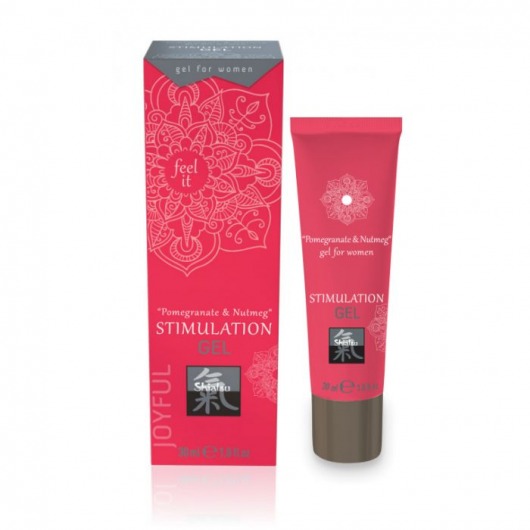 Возбуждающий интимный гель для двоих STIMULATION GEL Pomegranate   Nutmeg - 30 мл. - Shiatsu - купить с доставкой в Саратове