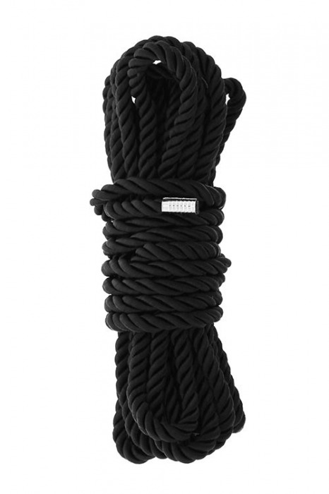 Черная веревка для шибари DELUXE BONDAGE ROPE - 5 м. - Dream Toys - купить с доставкой в Саратове