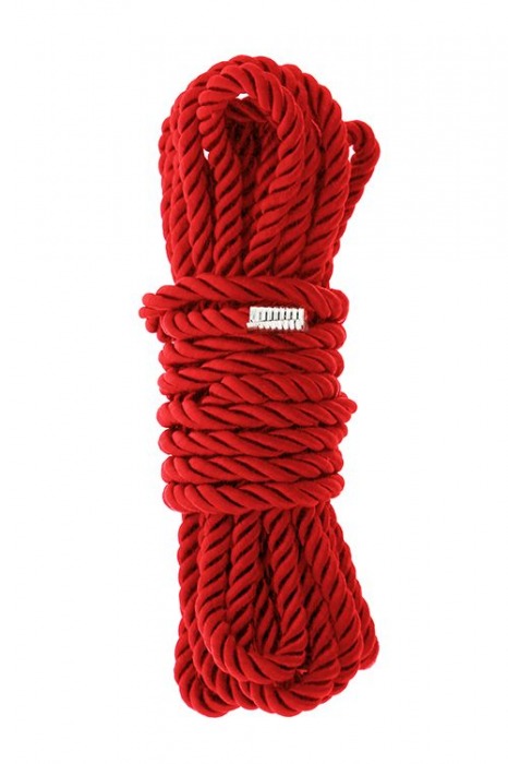 Красная веревка для шибари DELUXE BONDAGE ROPE - 5 м. - Dream Toys - купить с доставкой в Саратове