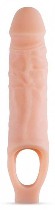 Телесный реалистичный фаллоудлинитель 9 Inch Silicone Cock Sheath Penis Extender - 22,86 см. - Blush Novelties - в Саратове купить с доставкой