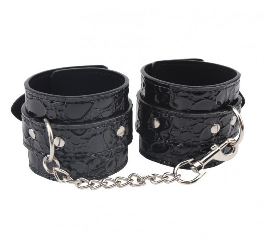 Черные наручники Be good Wrist Cuffs - Chisa - купить с доставкой в Саратове