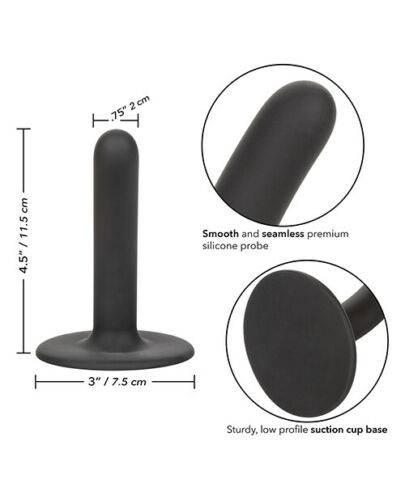 Черный анальный стимулятор Boundless 4.5” Slim Probe - 11,5 см. - California Exotic Novelties - купить с доставкой в Саратове